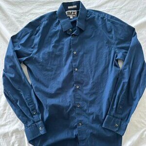 Express MX Blue Dress Shirt